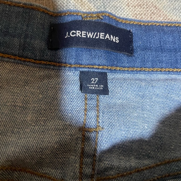 J. Crew 9 inch high rise toothpick jeans distressed size 27 - Picture 4 of 8